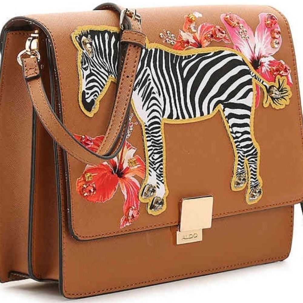 Aldo zebra crossbody bag
